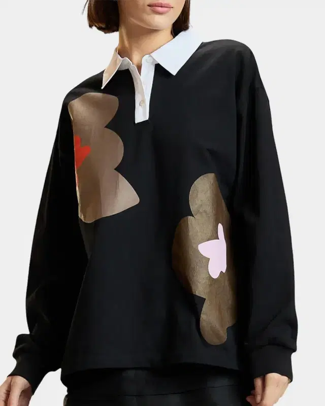 Ardie Graphic Cotton Rugby Shirt