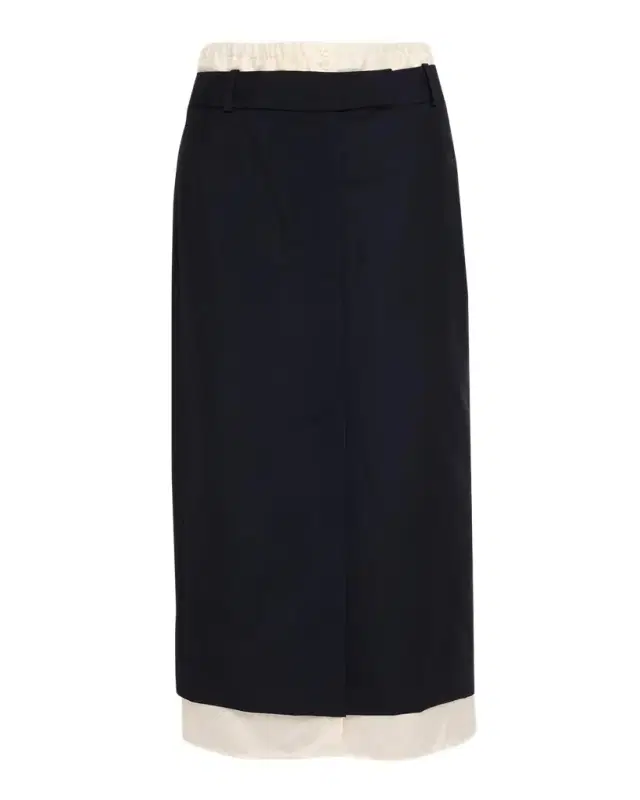 Róhe Boxer Detail Virgin Wool-Mohair Midi Skirt