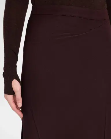 Victoria Beckham Pressed Crease Wool Tailored Midi Skirt | Thumbnail 5 Victoria Beckham Pressed Crease Wool Tailored Midi Skirt | Thumbnail 5