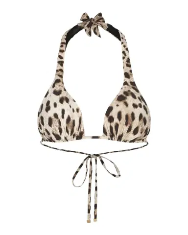 Dolce & Gabbana Leopard-Print Bikini Top | Thumbnail 1 Dolce & Gabbana Leopard-Print Bikini Top | Thumbnail 1