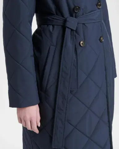 Kiton Quilted Belted Trench Coat | Thumbnail 5