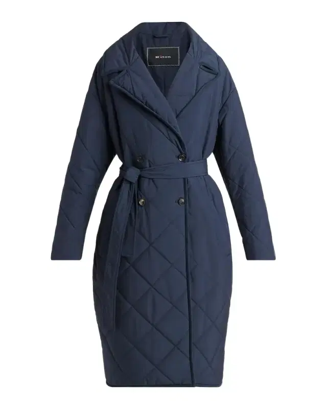 Quilted Belted Trench Coat