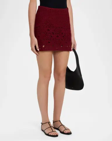 Frame The Postcard Crochet Mini Skirt | Thumbnail 4