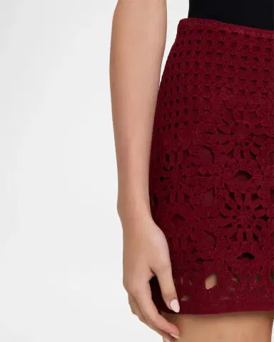 Frame The Postcard Crochet Mini Skirt | Thumbnail 5
