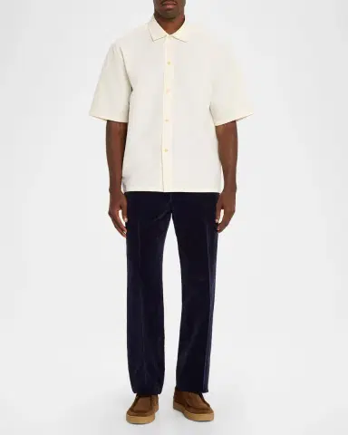 Jil Sander Cotton-Linen Velvet Trousers | Thumbnail 2