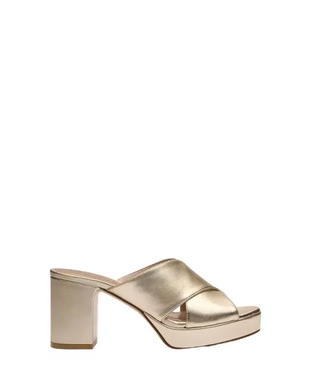 Stuart Weitzman Dayna 80MM Leather Platform Sandals
