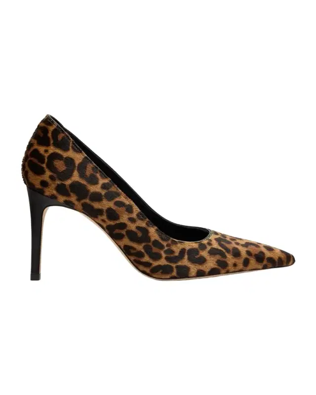 Stuart Weitzman Stuart Power 85MM Leopard-Print Calf Hair Pumps