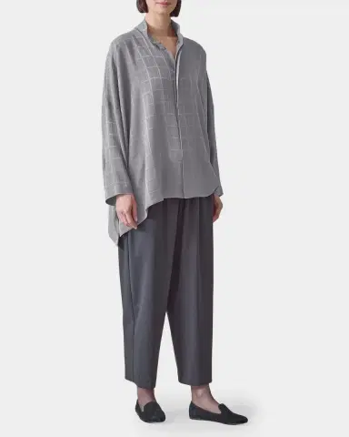 Eskandar Jacquard Silk Satin Shirt | Thumbnail 2