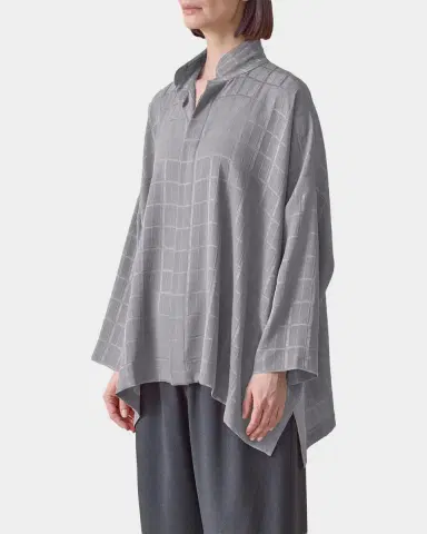 Eskandar Jacquard Silk Satin Shirt | Thumbnail 5