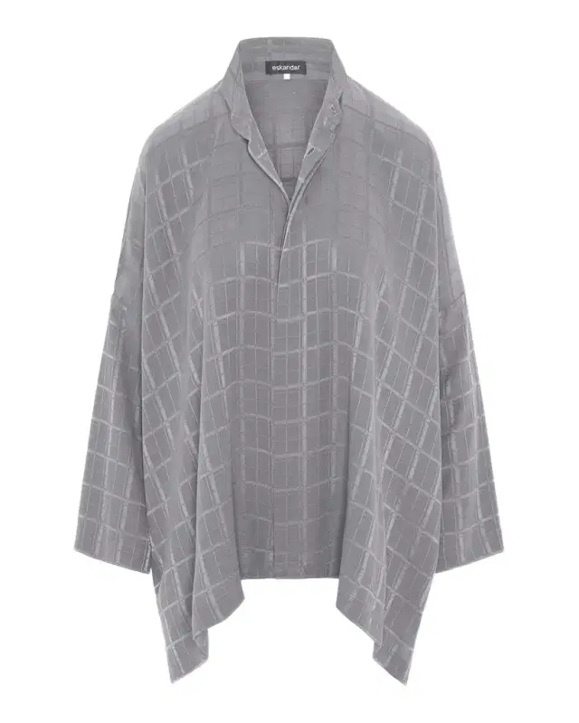 Eskandar Jacquard Silk Satin Shirt