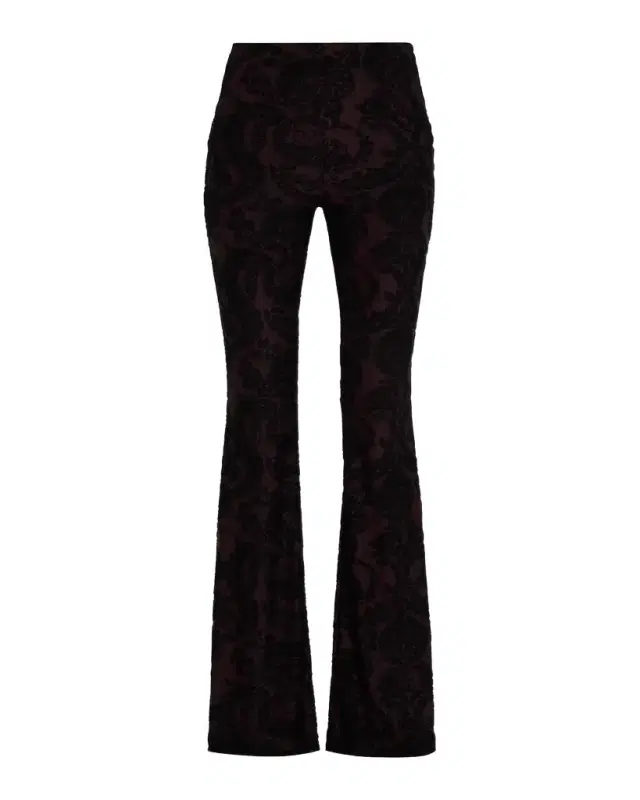 Etro Paisley Chenille Jacquard Flare Pants