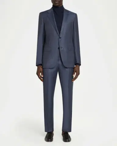 Zegna Men's Ticweave Wool Single-Breasted Sport Coat | Thumbnail 2 Zegna Men's Ticweave Wool Single-Breasted Sport Coat | Thumbnail 2