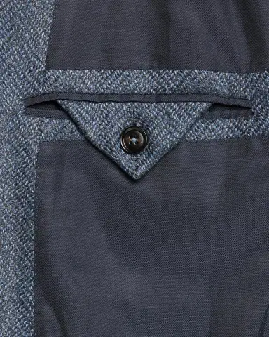 Zegna Men's Wool and Cotton Chevron Single-Breasted Sport Coat | Thumbnail 6