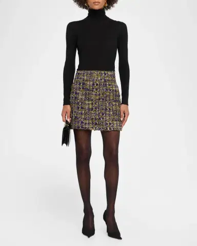 Saint Laurent Tweed Mini Skirt | Thumbnail 2 Saint Laurent Tweed Mini Skirt | Thumbnail 2