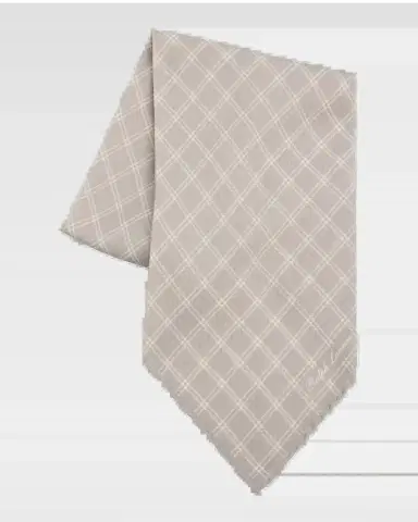Ralph Lauren Men's Windowpane Cashmere-Silk Neckerchief | Thumbnail 2