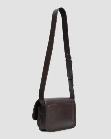 Saint Laurent Men 's Niki Small YSL Messenger Bag in Grained Leather | Thumbnail 3