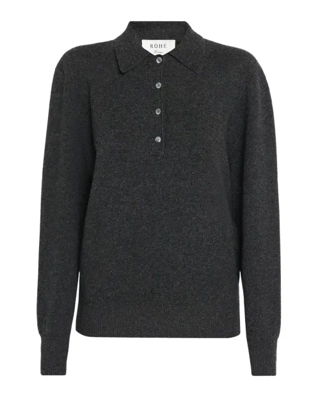 Róhe Wool-Blend Polo Sweater