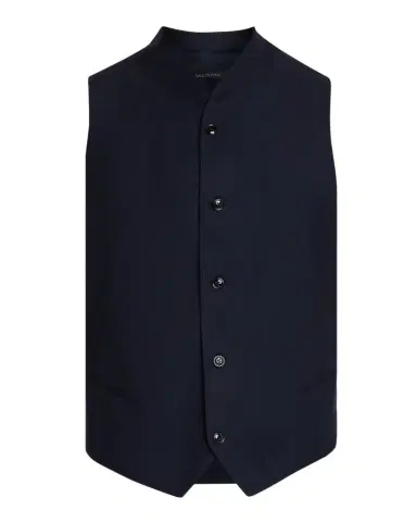 Giorgio Armani Men's Wool-Stretch Waistcoat | Thumbnail 1