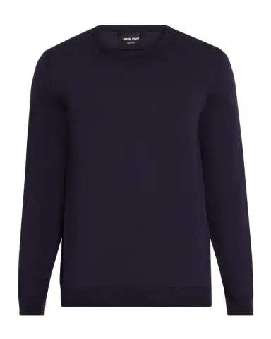 Giorgio Armani Men's Silk and Cotton Crewneck Sweater | Thumbnail 1