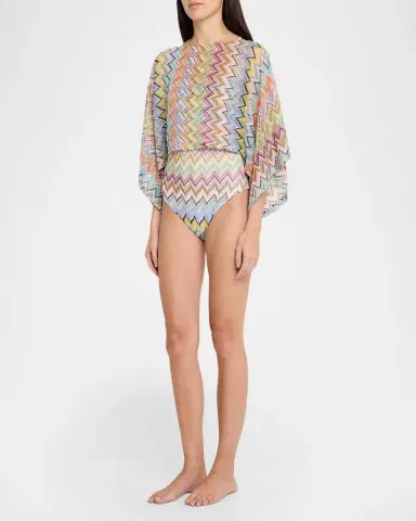 Missoni Zig Zag Knit Coverup Top | Thumbnail 2