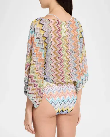 Missoni Zig Zag Knit Coverup Top | Thumbnail 3