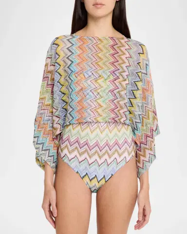 Missoni Zig Zag Knit Coverup Top | Thumbnail 4