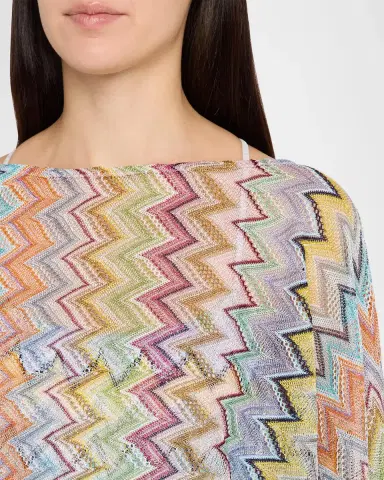 Missoni Zig Zag Knit Coverup Top | Thumbnail 5