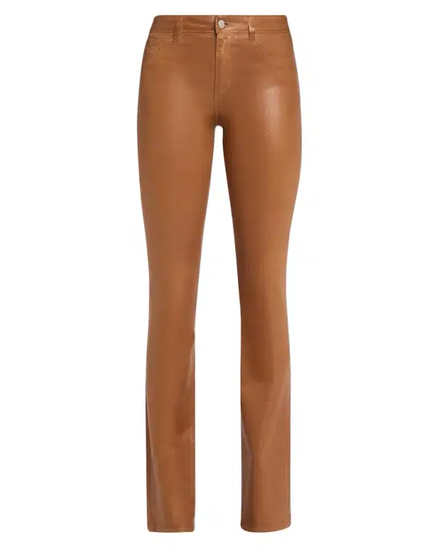 L'AGENCE Selma High-Rise Coated Sleek Baby Boot Jeans