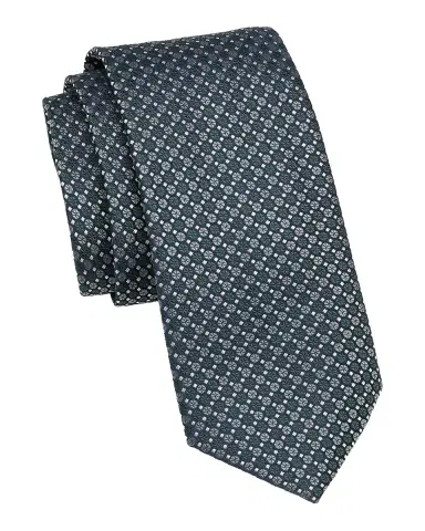 Canali Men's Silk Medallion Tie | Thumbnail 3