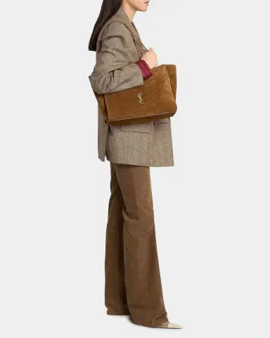 Saint Laurent Niki Suede Shopper Tote | Thumbnail 5