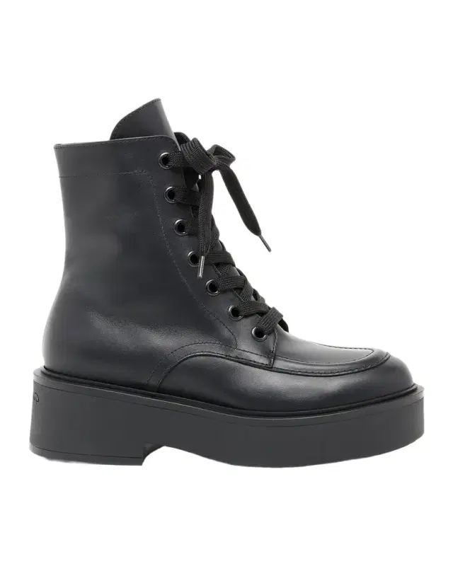 Gianvito Rossi Leather Lace-Up Boots