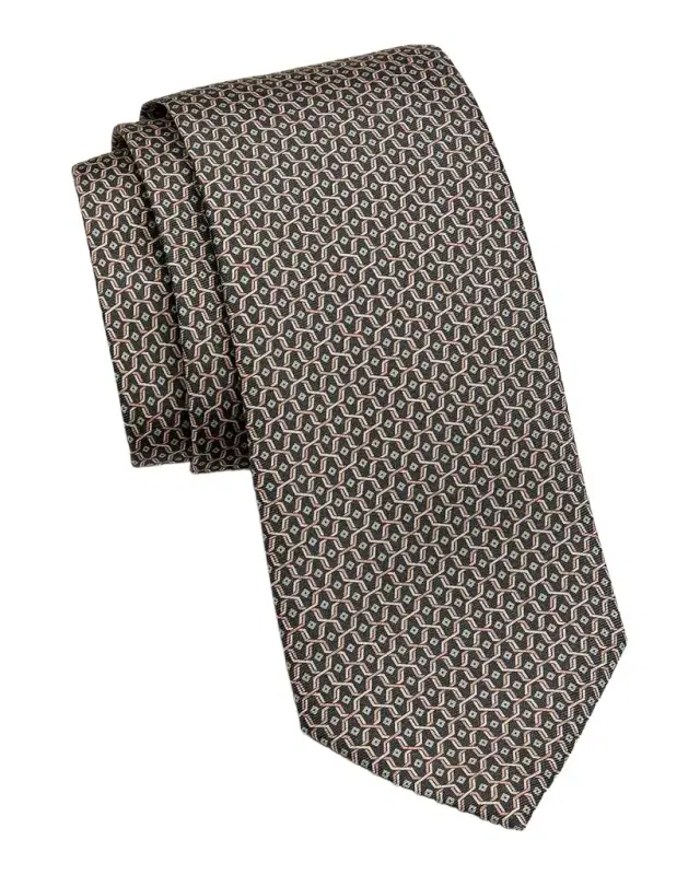 Canali Men's Geometric Silk Tie