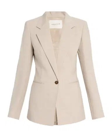 Lafayette 148 New York Single-Button Stretch Wool Blazer | Thumbnail 1
