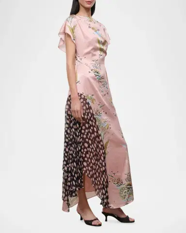 Staud Fawn Silk Maxi Dress | Thumbnail 4 Staud Fawn Silk Maxi Dress | Thumbnail 4