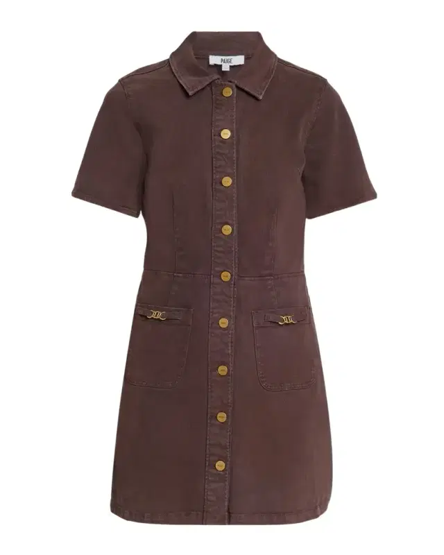 PAIGE Clementine Stretch Cotton Mini Dress