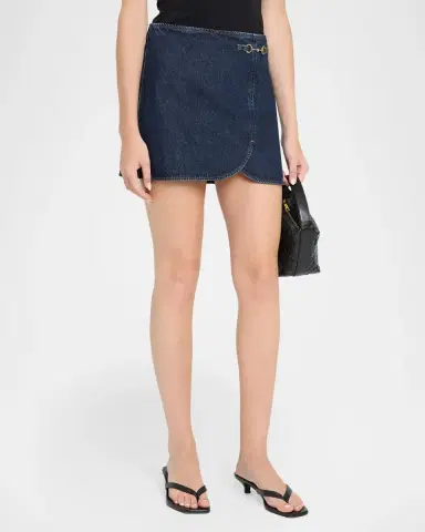 PAIGE Montanna Denim Mini Skirt | Thumbnail 4 PAIGE Montanna Denim Mini Skirt | Thumbnail 4