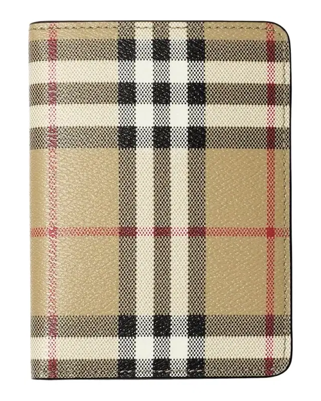 Burberry Check Passport Case