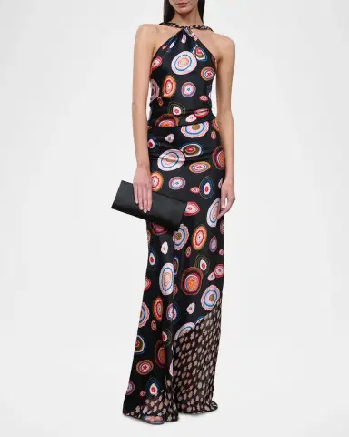 Staud Charli Printed Silk Maxi Dress | Thumbnail 2 Staud Charli Printed Silk Maxi Dress | Thumbnail 2