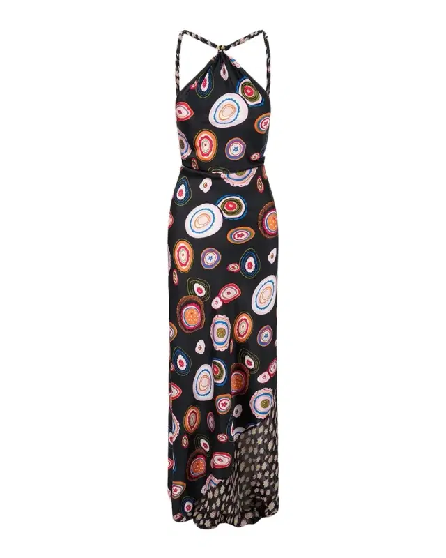 Staud Charli Printed Silk Maxi Dress