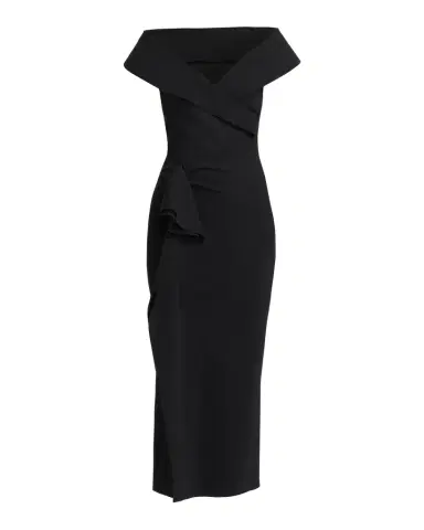 Chiara Boni La Petite Robe Norshana Portrait-Neck Cocktail Dress | Thumbnail 1 Chiara Boni La Petite Robe Norshana Portrait-Neck Cocktail Dress | Thumbnail 1