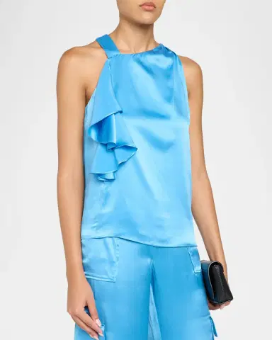 Ramy Brook Danielle Sleeveless Ruffle Blouse | Thumbnail 4 Ramy Brook Danielle Sleeveless Ruffle Blouse | Thumbnail 4