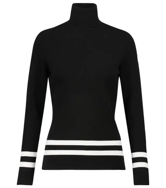 Fusalp Striped turtleneck knit sweater