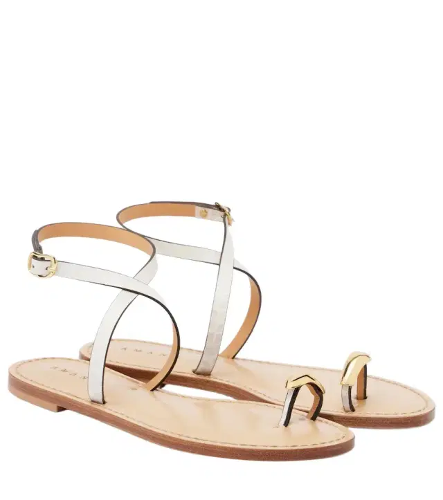 Amanu Kigali embellished leather sandals