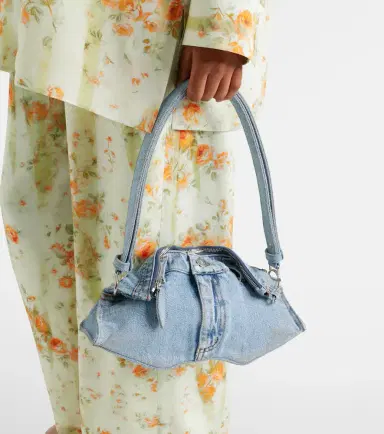 Alexander McQueen Manta Small denim shoulder bag | Thumbnail 2