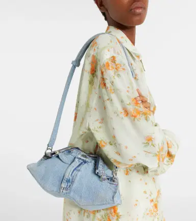 Alexander McQueen Manta Small denim shoulder bag | Thumbnail 3