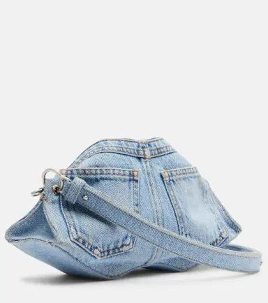 Alexander McQueen Manta Small denim shoulder bag | Thumbnail 5
