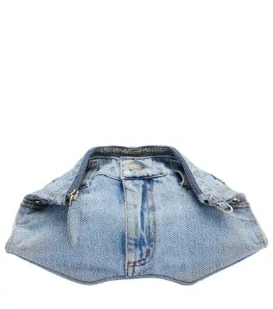 Alexander McQueen Manta Small denim shoulder bag | Thumbnail 1