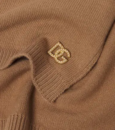 Dolce & Gabbana DG embellished virgin wool scarf | Thumbnail 3