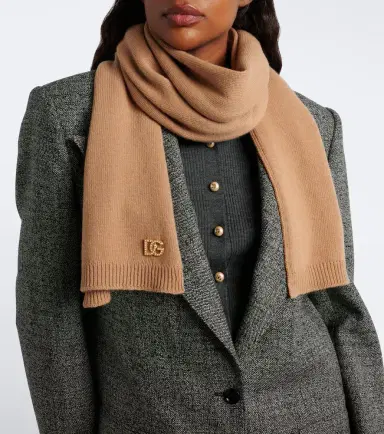 Dolce & Gabbana DG embellished virgin wool scarf | Thumbnail 5