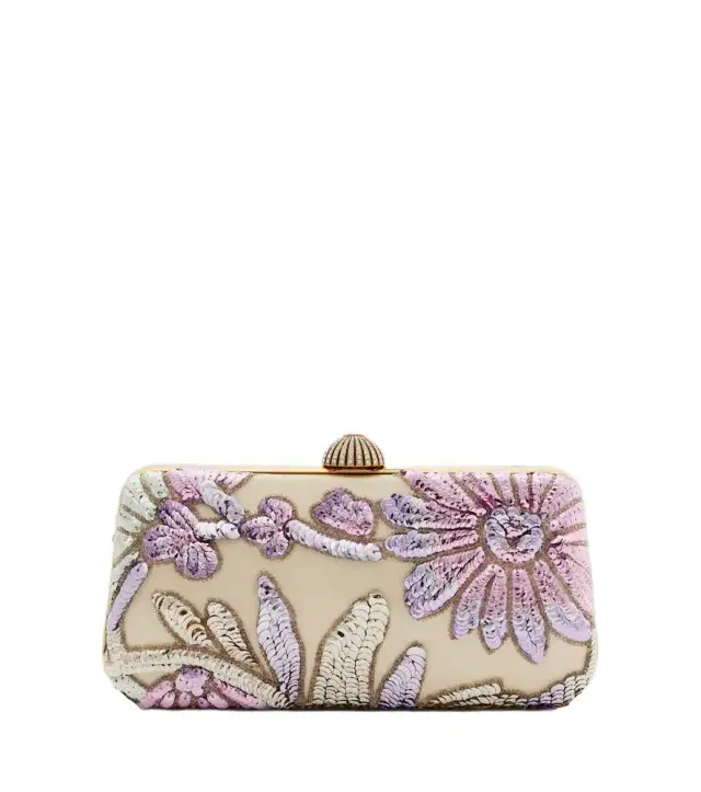 Valentino Garavani Carry Secrets sequined satin clutch